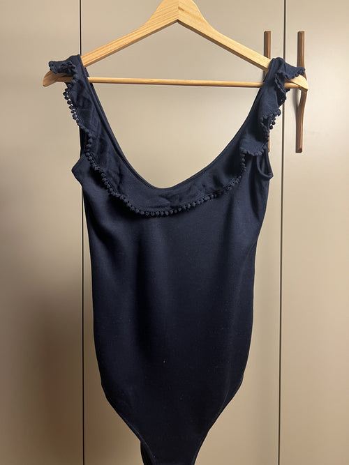 Body Débardeur bleu marine Sezane — Encore Lyon