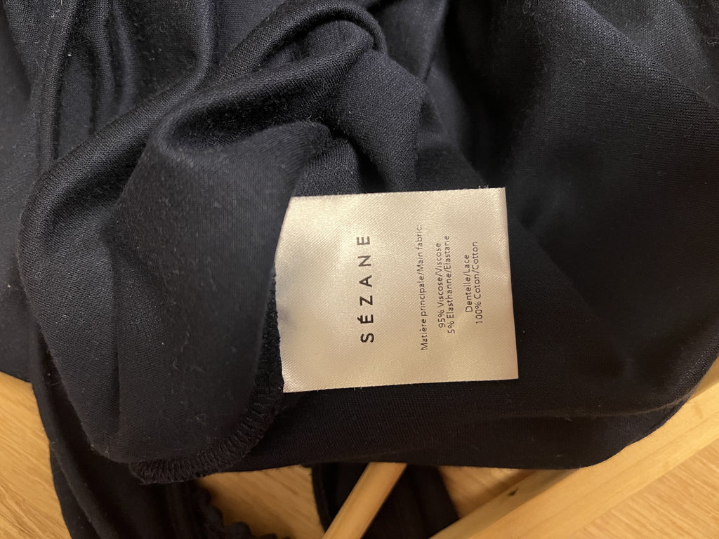 Body Débardeur bleu marine Sezane — Encore Lyon