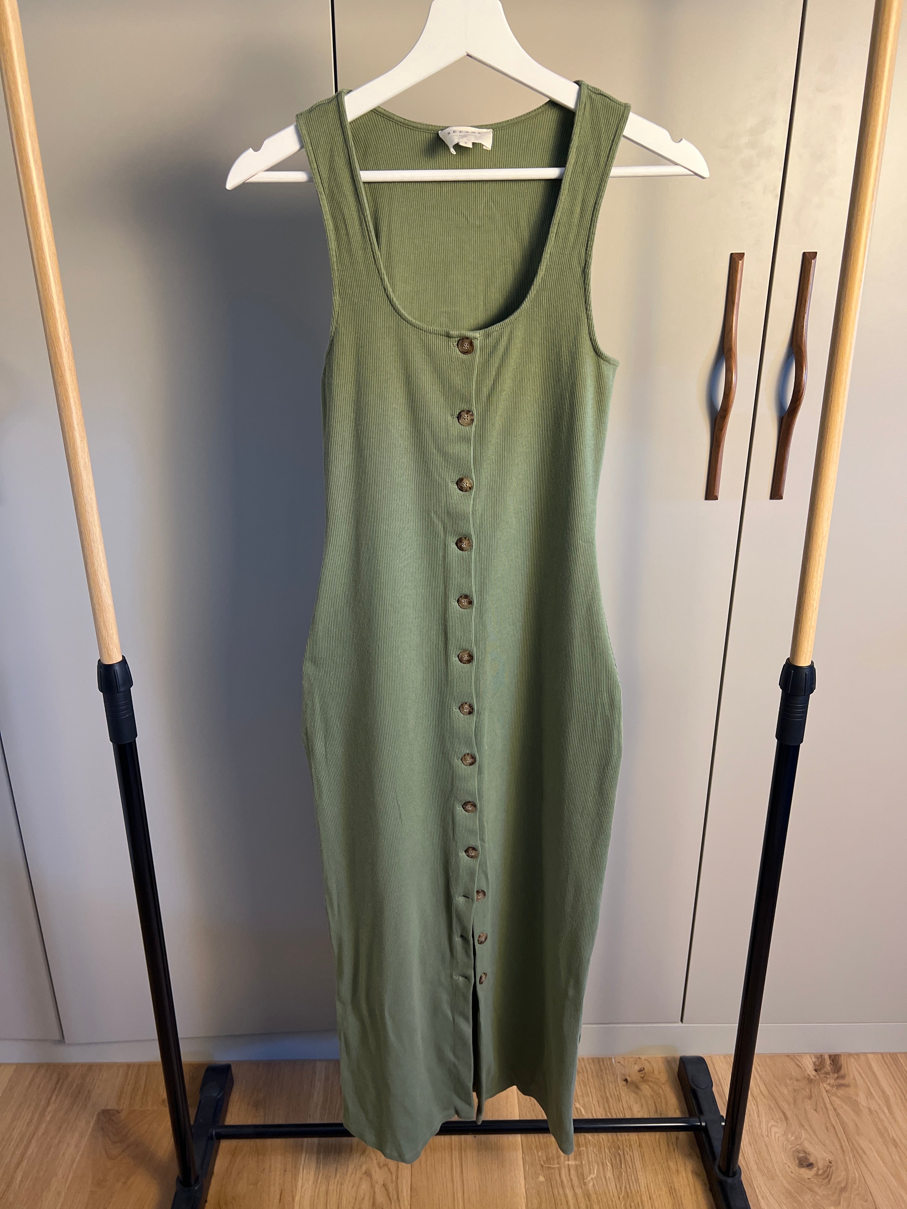 Robe Fabiola vert sauge — Encore Lyon