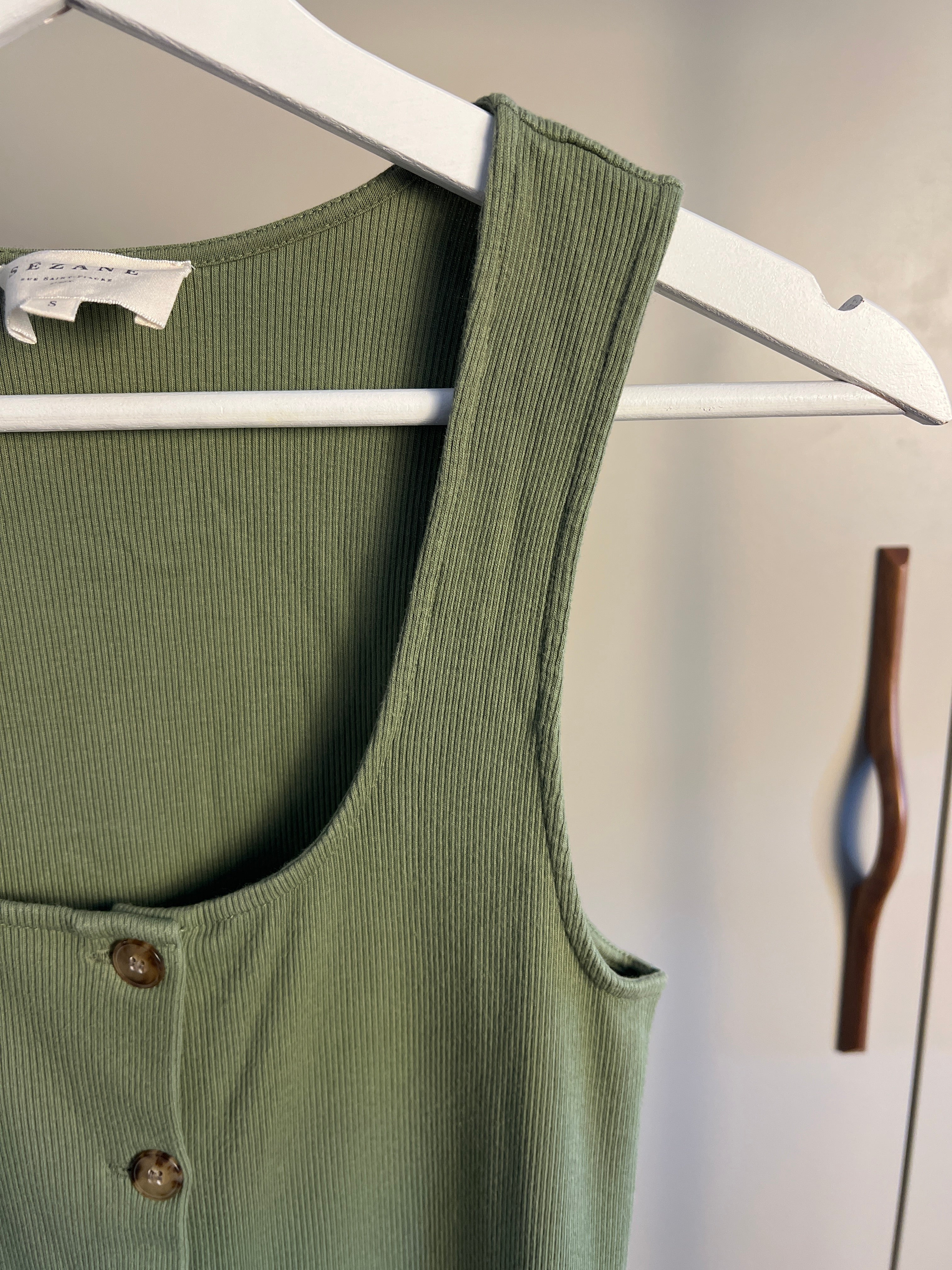 Robe Fabiola vert sauge — Encore Lyon