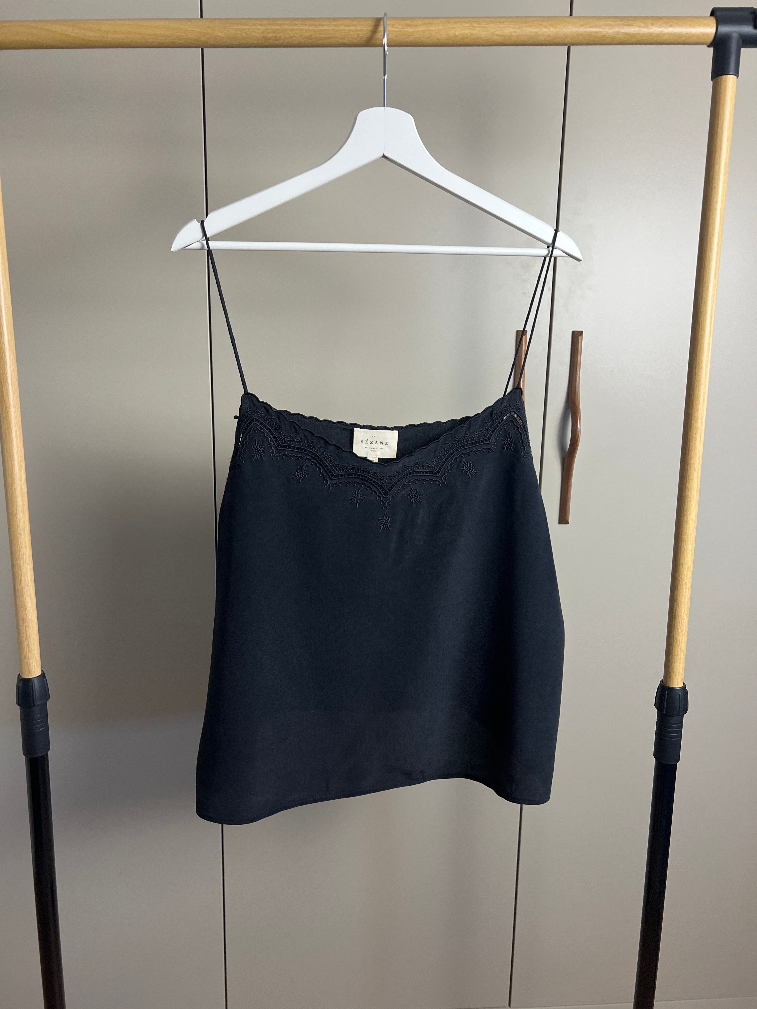 Top en soie Sézane taille 48 — Encore Lyon