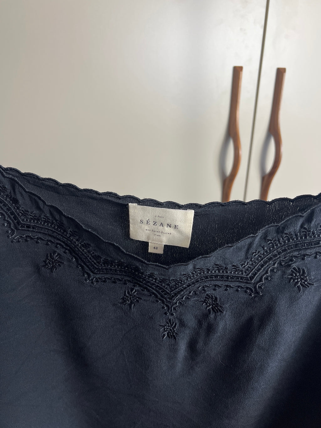 Top en soie Sézane taille 48 — Encore Lyon